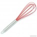 Freshware KT-130RD 10-Inch Brushed Stainless Steel Whisk with Silicone Covering - B00405W824